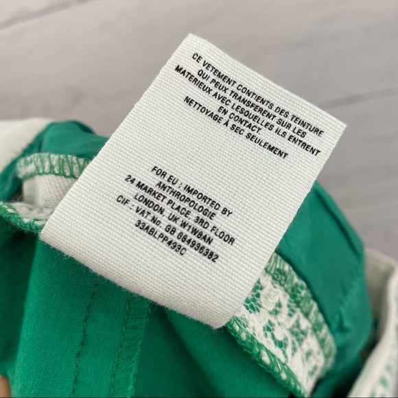 Green Patterned Jean Shorts - Picture 7 of 7